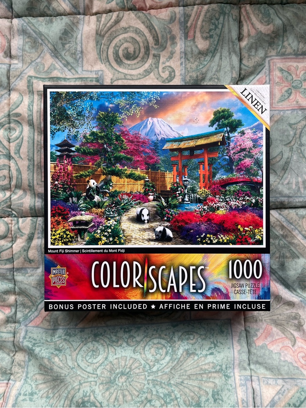 Master Pieces Colorscapes Mount Fiji Shimmer 1000 piece puzzle